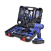 jar-owl Daily Household Tool Set with Drill, 21V Cordless Drill Drive Set with 112pcs Combo Hand Tool Kit for Mens Home Repair