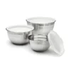 Cuisinart CTG-00-SMB Stainless Steel Mixing Bowls with Lids, 3 Piece